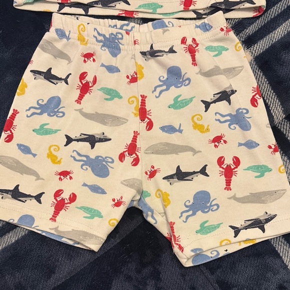 Janie & Jack Kid’s Sea Creature Print Pajama Set - Picture 2 of 5